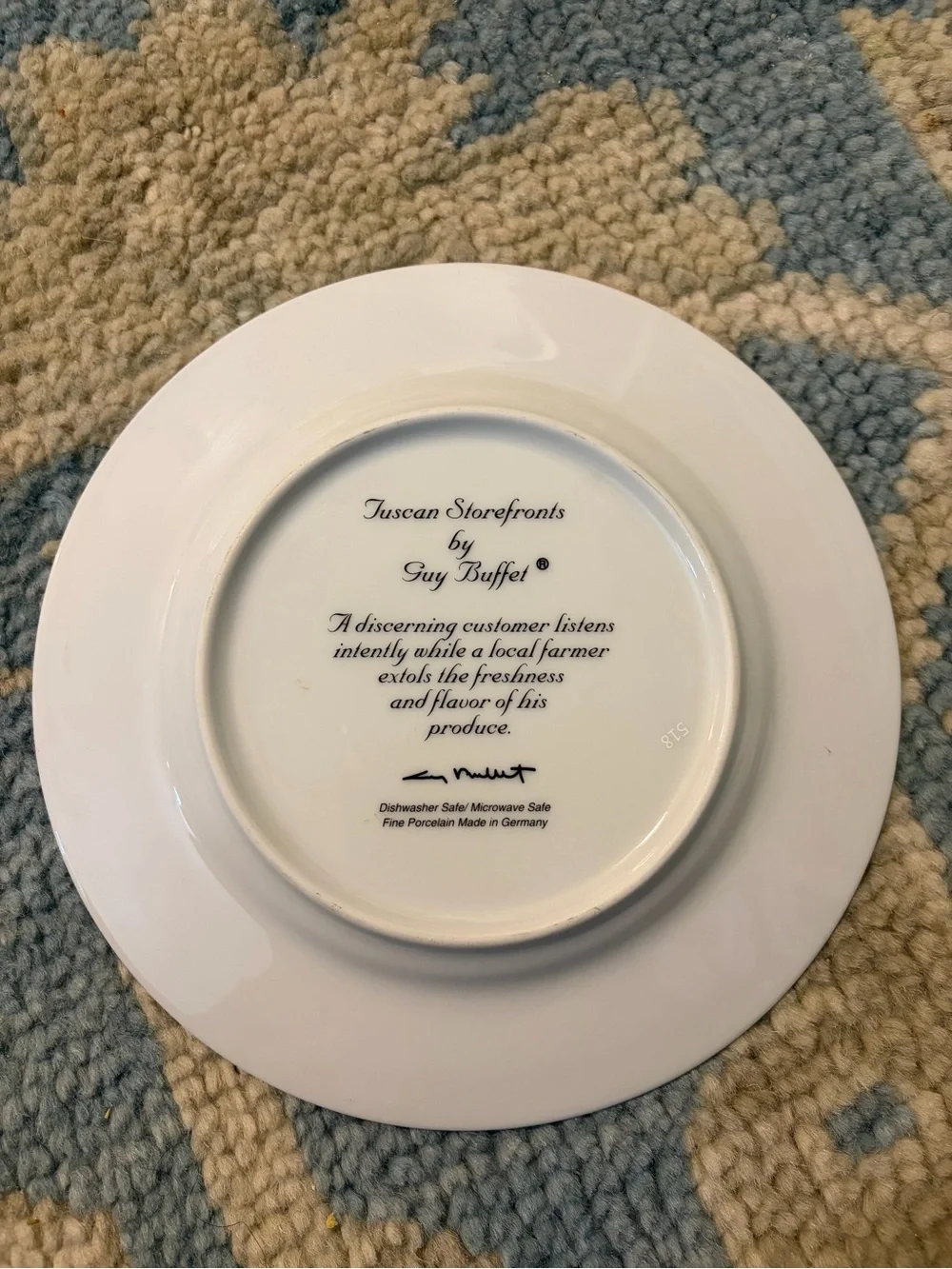 Tuscan Storefronts by Guy Buffet, Serving dish and plates